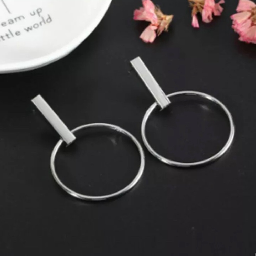 2/3/4-$18/20/24 Antonia Hoop Drop Circle Earrings - Picture 5 of 7